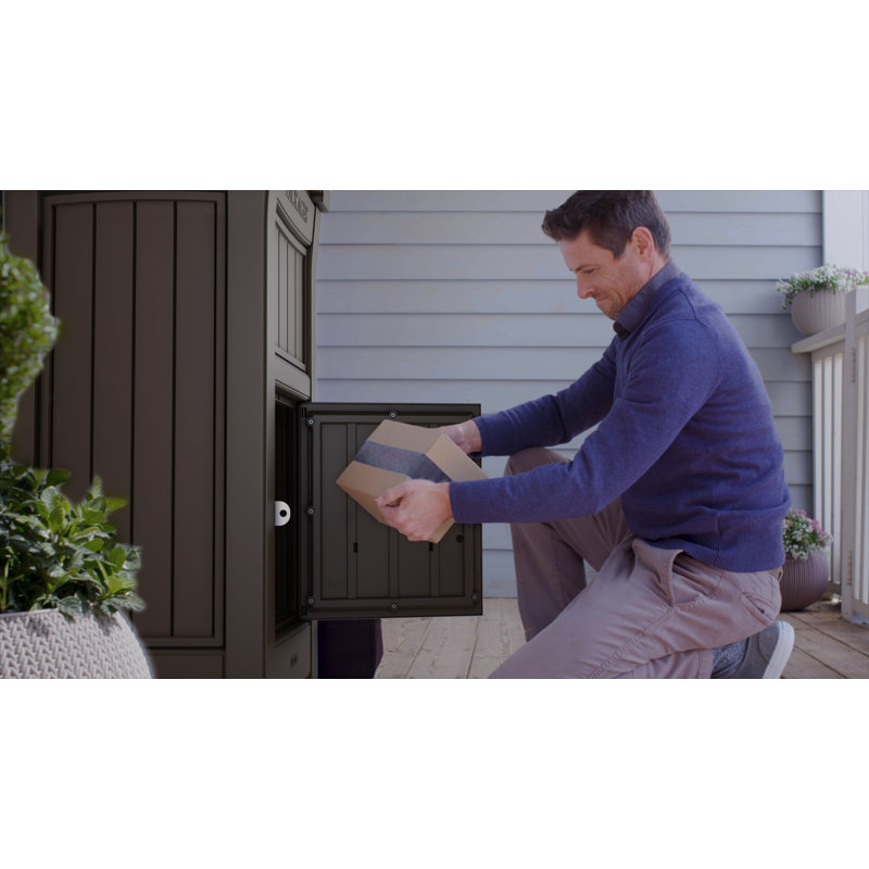 Keter Secure Package Delivery Lockable Box For Porch Or Office with